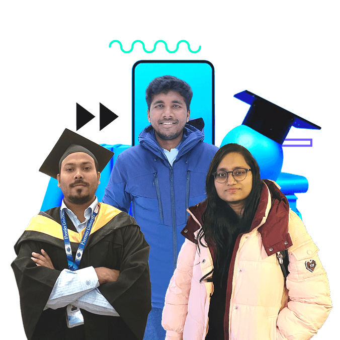 Students studying abroad